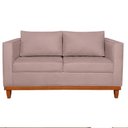 Ver imagem 4 de Sofá 3 Lugares Europa 180 cm Estilo Conforto e Elegância Linho Rosê - Amarena Móveis