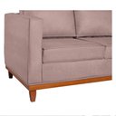 Ver imagem 5 de Sofá 3 Lugares Europa 180 cm Estilo Conforto e Elegância Linho Rosê - Amarena Móveis