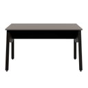Ver imagem 4 de Mesa Escrivaninha com 135cm Industrial Tampo Chanfrado e Pés Metálicos F5 Office Cinza Sagrado com Preto