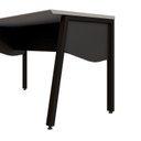 Ver imagem 5 de Mesa Escrivaninha com 135cm Industrial Tampo Chanfrado e Pés Metálicos F5 Office Cinza Sagrado com Preto