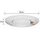 Ver imagem 3 de Jogo 12 Pratos Pão Sobremesa Doces 19cm Vidro Cristal Lyor Mesa Posta Little Bee