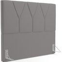 Ver imagem 1 de Cabeceira Cama Box Casal Queen 160 Cm Aurora Corano Cinza
