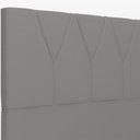 Ver imagem 2 de Cabeceira Cama Box Casal Queen 160 Cm Aurora Corano Cinza