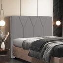 Ver imagem 7 de Cabeceira Cama Box Casal Queen 160 Cm Aurora Corano Cinza