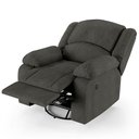 Ver imagem 2 de Poltrona do Papai Reclinável Melim Glider Giratória Usb Linho Fh1 - D'rossi Cor Grafite