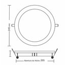 Ver imagem 5 de Painel Led Taschibra Redondo Embutir 18+6w Dual Color Black Bivolt