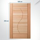 Ver imagem 2 de Folha de Porta Maciça em Eucalipto Acabamento Natural 210x120cm PM89 Evidence Cruzeiro Portas