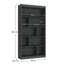 Ver imagem 3 de Estante para Quarto Artemis Espresso Móveis