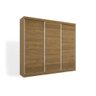 Guarda-roupa Casal 100% Mdf Kappesberg 3 Portas de Correr 6 Gavetas Nogueira - 2