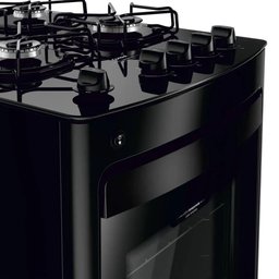 Fogão Consul 4 Bocas Mesa de Vidro Grades Individuais Super Estáveis Preto Cfo4vbe - 10