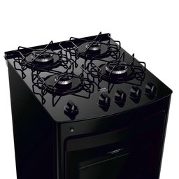 Fogão Consul 4 Bocas Mesa de Vidro Grades Individuais Super Estáveis Preto Cfo4vbe - 6