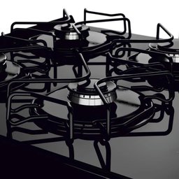 Fogão Consul 4 Bocas Mesa de Vidro Grades Individuais Super Estáveis Preto Cfo4vbe - 11