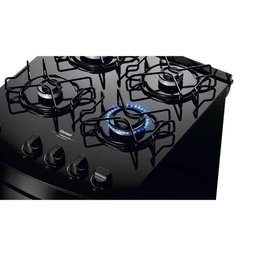 Fogão Consul 4 Bocas Mesa de Vidro Grades Individuais Super Estáveis Preto Cfo4vbe - 9