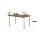 Ver imagem 3 de Mesa Julia Plus Dc Rt. 1,35x0,80 MDP-BP-6 Cad.Julia Plus Dc C-87 - Ofw - Nt