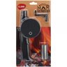 Soprador Acendedor de Churrasqueira Carvao Lareira Ventilador Manual Assoprador - 3
