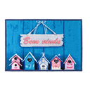 Ver imagem 1 de Tapete Corttex de Porta Capacho Bem vindo Antiderrapante 40x60:Azul e Rosa
