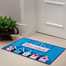 Tapete Corttex de Porta Capacho Bem vindo Antiderrapante 40x60:Azul e Rosa - 2