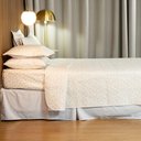 Ver imagem 3 de Cobre Leito Casal Padrão Bouti Basic Estampado 180 Fios 3 Peças - Poa Creme