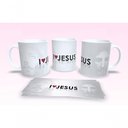 Ver imagem 1 de Caneca de Porcelana 325ml Decorada Frases Religiosas Estampa 20