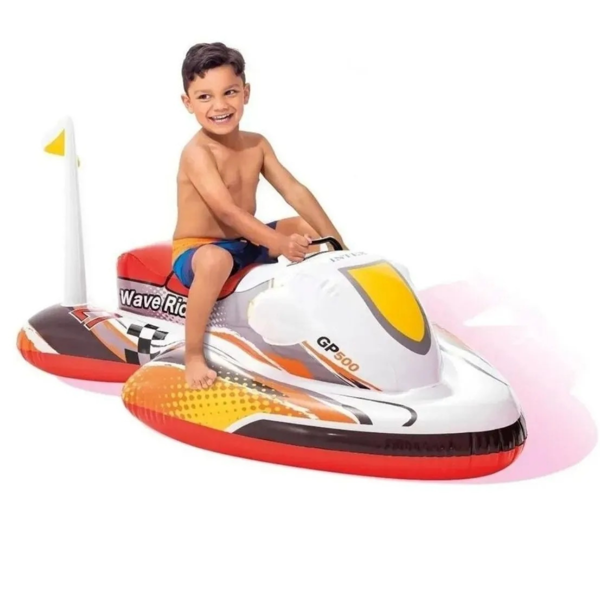 Jet Ski Inflável Infantil 40kg Intex 1,17m + Bomba Elétrica Voltagem:110v - 8