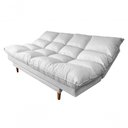 Ver imagem 7 de Sofá Cama Andorra com Banqueta Corano 3 Lugares Reclinável Império Branco 036