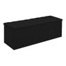 Recamier Calçadeira Cancum Bau 140 Cm Suede Preto - Fm - 1
