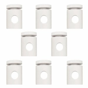 Kit 8 Desviador de Cabo Lustres Pendentes Luminária/8 Branco