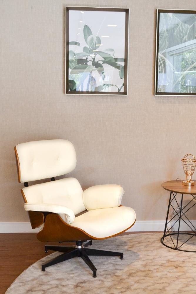 Poltrona Charles Eames (assento) Branco Rivatti - 7