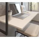 Ver imagem 5 de Mesa Escrivaninha Suspensa com Duas Prateleiras Tokyo Novo