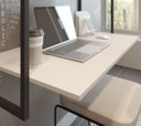 Ver imagem 5 de Mesa Escrivaninha Suspensa com Duas Prateleiras Tokyo Novo