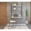 Ver imagem 4 de Mesa Escrivaninha Suspensa com Duas Prateleiras Tokyo Novo