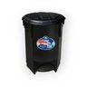 Lixeira Oval com Pedal Preta 30lt Arqplast - 2