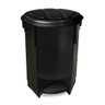 Lixeira Oval com Pedal Preta 30lt Arqplast - 1