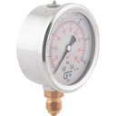 Ver imagem 1 de Manômetro Vertical com Glicerina 3822 006 1-4 Bsp 63mm Aço Inox Dupla Escala Genebre