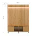 Ver imagem 5 de Rack com Painel para TV até 85" 1 Prateleira 1 Porta Vidro Reflecta e LED Neon Float 178cm –