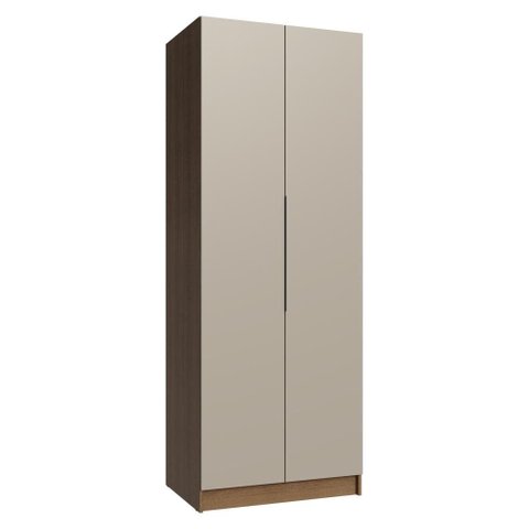 Guarda-Roupa Modulado 2 Portas 2 Gavetas 1 Cabideiro Rustic/Crema Neo Madesa