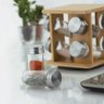 Jogo de Porta Condimentos com Suporte Giratório em Bambu com 8 Potes 90ml Mimo Style - 3