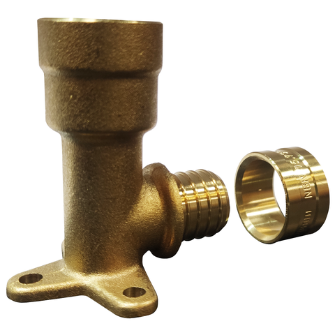 Cotovelo Base Fixa Longo Pex Água 20x1/2" Kit C/ 6-emmeti