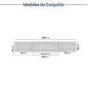 Ver imagem 7 de Cozinha Planejada 5 Peças 3 Aéreos 1 Balcão 1 Paneleiro Nara CabeCasa MadeiraOriginals Marrom/Avena