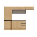 Ver imagem 4 de Cozinha Modulada 5 Peças 3 Aéreos 1 Balcão 1 Paneleiro Nara CabeCasa MadeiraOriginals