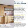 Cozinha Modulada 5 Peças 3 Aéreos 1 Balcão 1 Paneleiro Nara CabeCasa MadeiraOriginals - 19