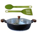 Ver imagem 1 de Frigideira Preto Craqueado Alumínio Usinado Talher 04 Am30cm