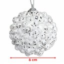 Ver imagem 5 de Bola Nevada Branca Decoração Enfeite Natalino 6cm Kit 24PÇS