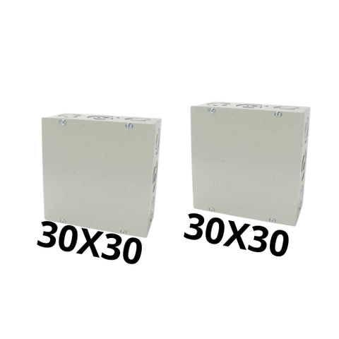 Kit 2 Caixa de Passagem 30x30 Chapa