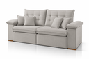 Ver imagem 1 de Sofá Retrátil e Reclinável Sorento - Conforto Soft D28 com 20cm de Espuma:Veludo Bege/2,50
