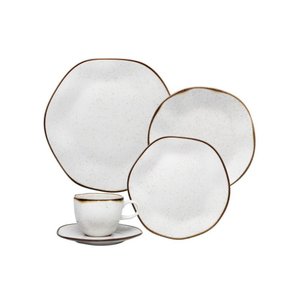Aparelho de Jantar 20 Peças Ceramica Ryo Maresia Oxford