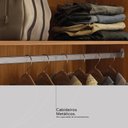 Ver imagem 6 de Guarda Roupa Casal 4 Portas 3 Gavetas Attore Nogueira/Nude Prime Tx Démobile