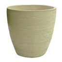 Ver imagem 1 de Vaso Planta 40x40 Oval Moderno Polietileno - BEGE CASTANHA 012