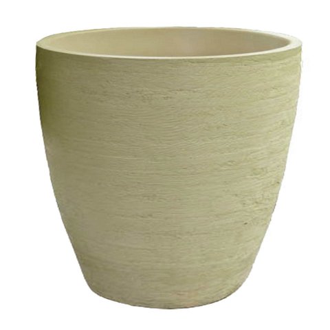 Vaso Planta 40x40 Oval Moderno Polietileno - BEGE CASTANHA 012