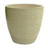 Vaso Planta 40x40 Oval Moderno Polietileno - BEGE CASTANHA 012 - 1